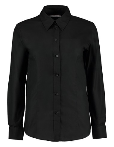 K-KK361-Womens Tailored Fit Workwear Oxford Shirt Long Sleeve